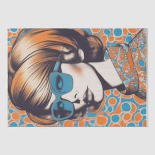 Mousseline Psychédélique : Un papier de découpage rétro Hippi