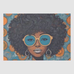 Mousseline Psychédélique : Un papier de découpage rétro Hippi