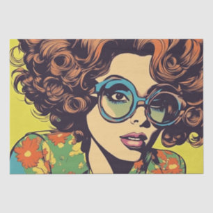 Mousseline Psychédélique : Un papier de découpage rétro Hippi