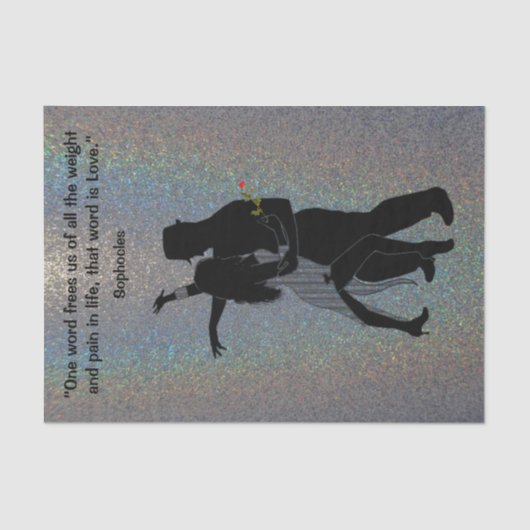 Mousseline Puissance du papier de tissus d'amour (Recto)