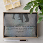 Mousseline Puissance du papier de tissus d'amour (Cadeau)