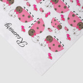 Mousseline Puits de papier de tissus rose (Détail)