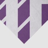 Mousseline Quadrangle violet rayures, Papier Tissu Monogramme (Détail)