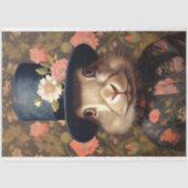 Mousseline Rabbit en costume et Casquette 4 découpage papier (Recto)