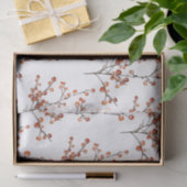 Mousseline Red Ilex Berry Branches Papier de tissus (Cadeau)