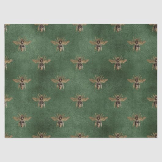 Mousseline Red Rose Bee Series Design 5 papier tissu (Recto)