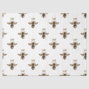 Mousseline Red Rose Bee Series Design 6 papier tissu