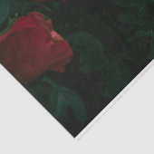 Mousseline Red Roses Tissu Papier Découpage Cadeau (Détail)