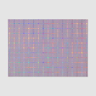 Mousseline Retro Abstrait En Lignes Papier Tissu