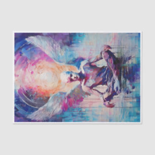 Mousseline Reverence & Sunrise, Collage de papier Angel Guard