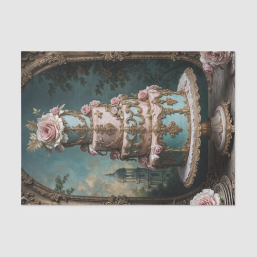 Mousseline Rococo Gâteau Parisien 5 Découpage papier (Recto)