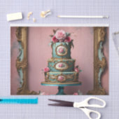 Mousseline Rococo Gâteau Parisien 6 Découpage Papier (Artisanat)