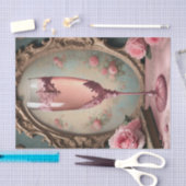 Mousseline Rococo Rococo Champagne Verre Découpage Papier (Artisanat)