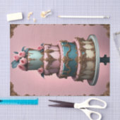 Mousseline Rococo Tirée Parisian Cake 4 Découpage Papier (Artisanat)