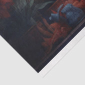 Mousseline Rooster Aquarelle 1 Papier de découpage (Détail)