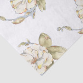 Mousseline Rose arbuste sur papier de tissu (Détail)