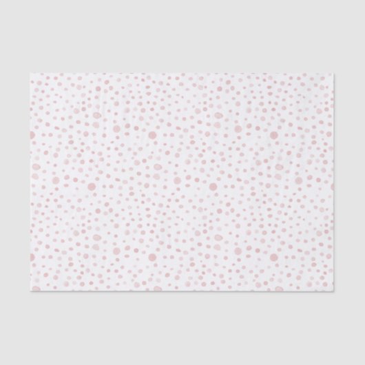 Mousseline Rose Confetti Aquarelle Points Papier Tissu (Recto)