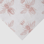 Mousseline Rose Gold Bee Series Design 2 Tissu Papier (Détail)