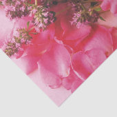 Mousseline Roses en PAPIER WRAP Thyme-TISSUE (Détail)