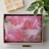 Mousseline Roses en PAPIER WRAP Thyme-TISSUE (Cadeau)