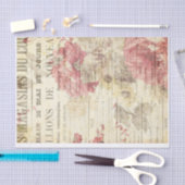 Mousseline Roses sur le papier journal (Artisanat)