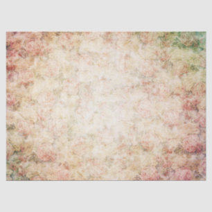 Mousseline Roses victoriens vintages découpage papier de tiss