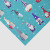 Mousseline Scandi Gnomes Noël #2 Papier Tissu (Détail)