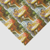 Mousseline Scène de Noël de la Nativité papier (Détail)