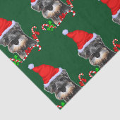 Mousseline Schnauzer miniature en papier de tissus de Santa H (Détail)