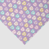 Mousseline Self Love Candy Hearts - Purple Tissue Papier (Détail)
