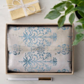 Mousseline Série de papier bleu éphémère Design 2 (Cadeau)