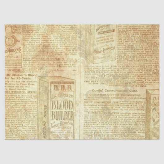 Mousseline Série de papier doré Ephemera Design 18 (Recto)