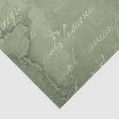Mousseline Série de papier vert éphémère Design 22 (Détail)