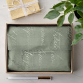 Mousseline Série de papier vert éphémère Design 22 (Cadeau)
