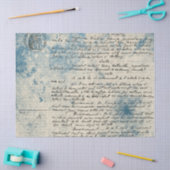 Mousseline Série papier bleu éphémère design 9 (Artisanat)
