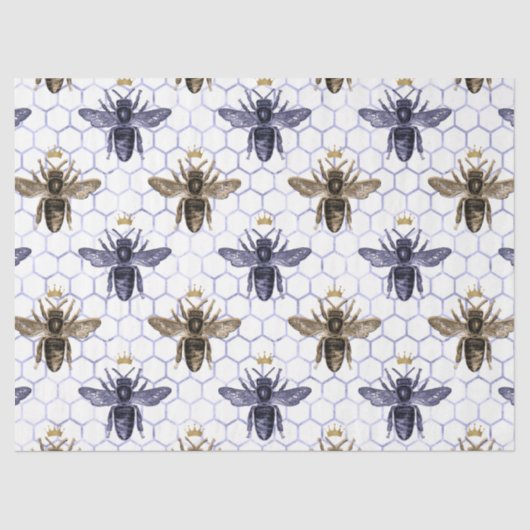 Mousseline Série Serenity Bee Design 21 Tissu Papier (Recto)