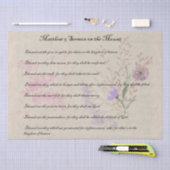 Mousseline Sermon sur le support papier Tissu Fleur sauvage (Artisanat)