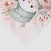 Mousseline Shabby Chic Snowman 1 papier découpage (Détail)