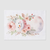 Mousseline Shabby Chic Snowman 2 papier découpage (Recto)