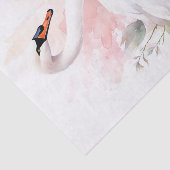 Mousseline Shabby Chic Swan 3 Découpage papier (Détail)