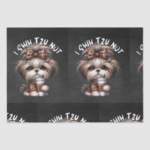 Shih Tzu Pas De Papier Tissu