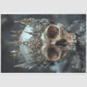 Mousseline Skeleton gothique Skull Decoupage papier de tissus (Recto)