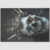 Mousseline Skeleton gothique Skull Decoupage papier de tissus (Recto)