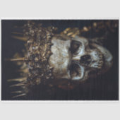 Mousseline Skeleton gothique Skull Decoupage papier de tissus (Recto)