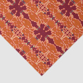 Mousseline Skeletons de danse Papier Tissu Orange (Détail)