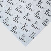 Mousseline Ski d'hiver Joyeuses vacances Tissu Papier (Détail)