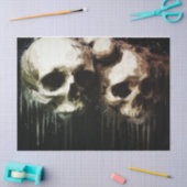 Mousseline Skulls Rustic 16 Découpage Tissu Papier (Artisanat)