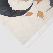 Mousseline Sorcière fille 1 Halloween papier découpage (Détail)