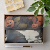 Mousseline Sorcière fille 2 Halloween papier découpage (Cadeau)