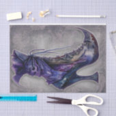 Mousseline Sorcières gothiques Boot Decoupage Papier (Artisanat)